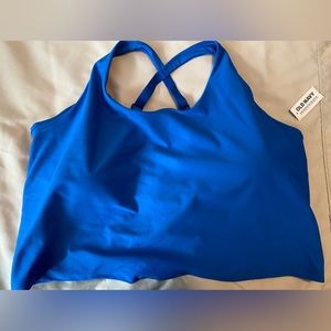 Bright royal blue Cropped active top/sports bra.  Brand: Old Navy, NWT. Size: 3X